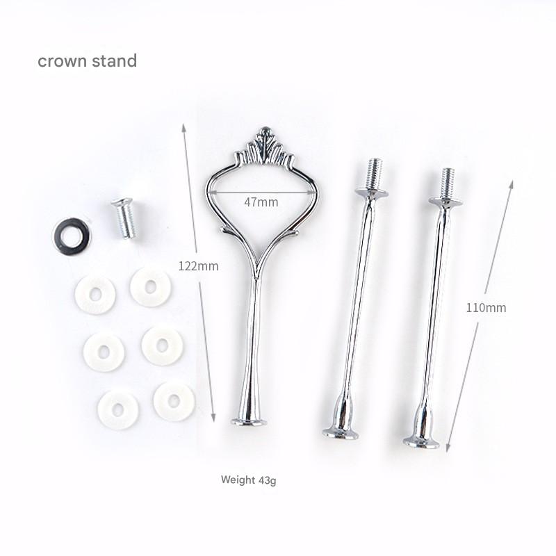 Fruit tray bracket_crown_silver set