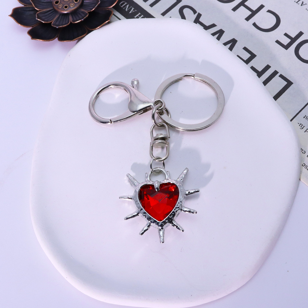 3:Red heart double buckle