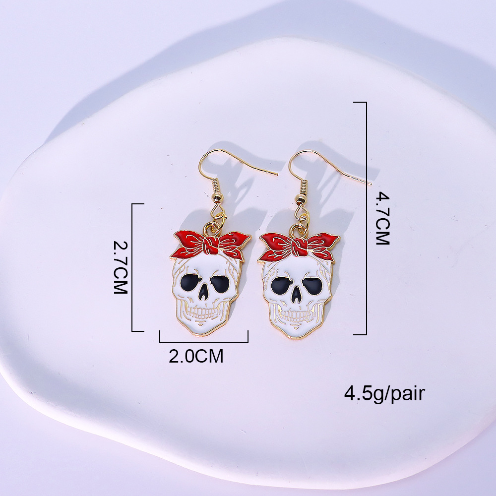 8:Bow skull earrings-08