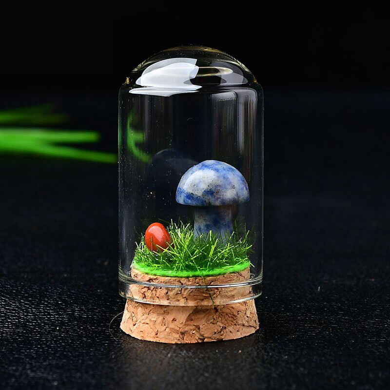 14:Blue point stone mushroom with bottle