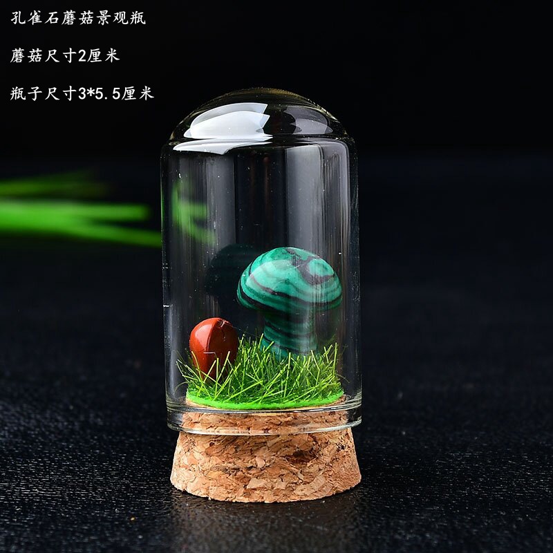 17:Malachite mushrooms with bottles