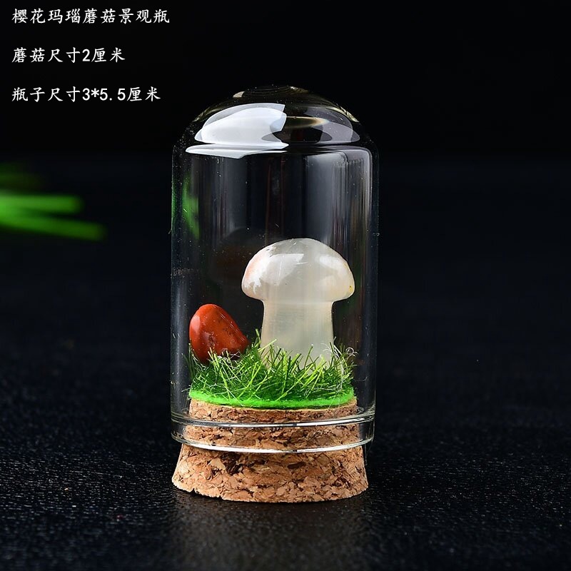 21:Sakura agate mushroom with bottle