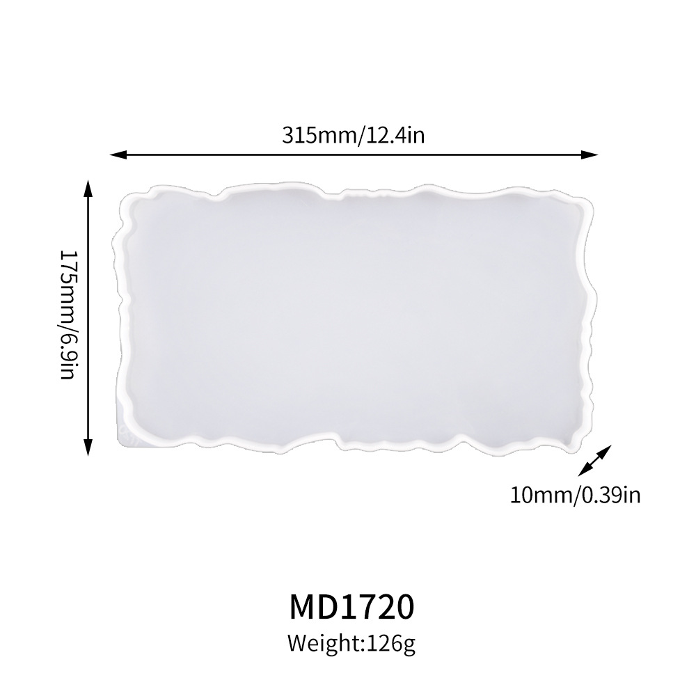 2:MD1720 small square fruit plate mold