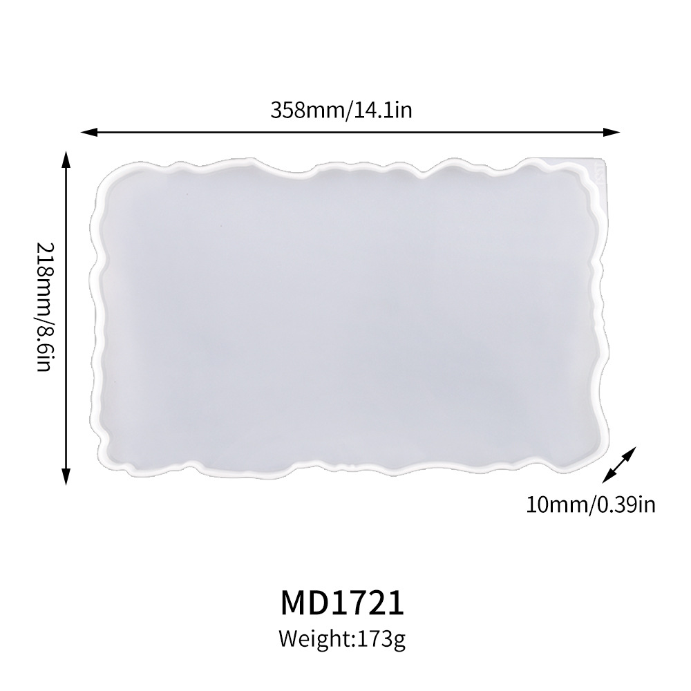 3:MD1721 large square fruit plate mold