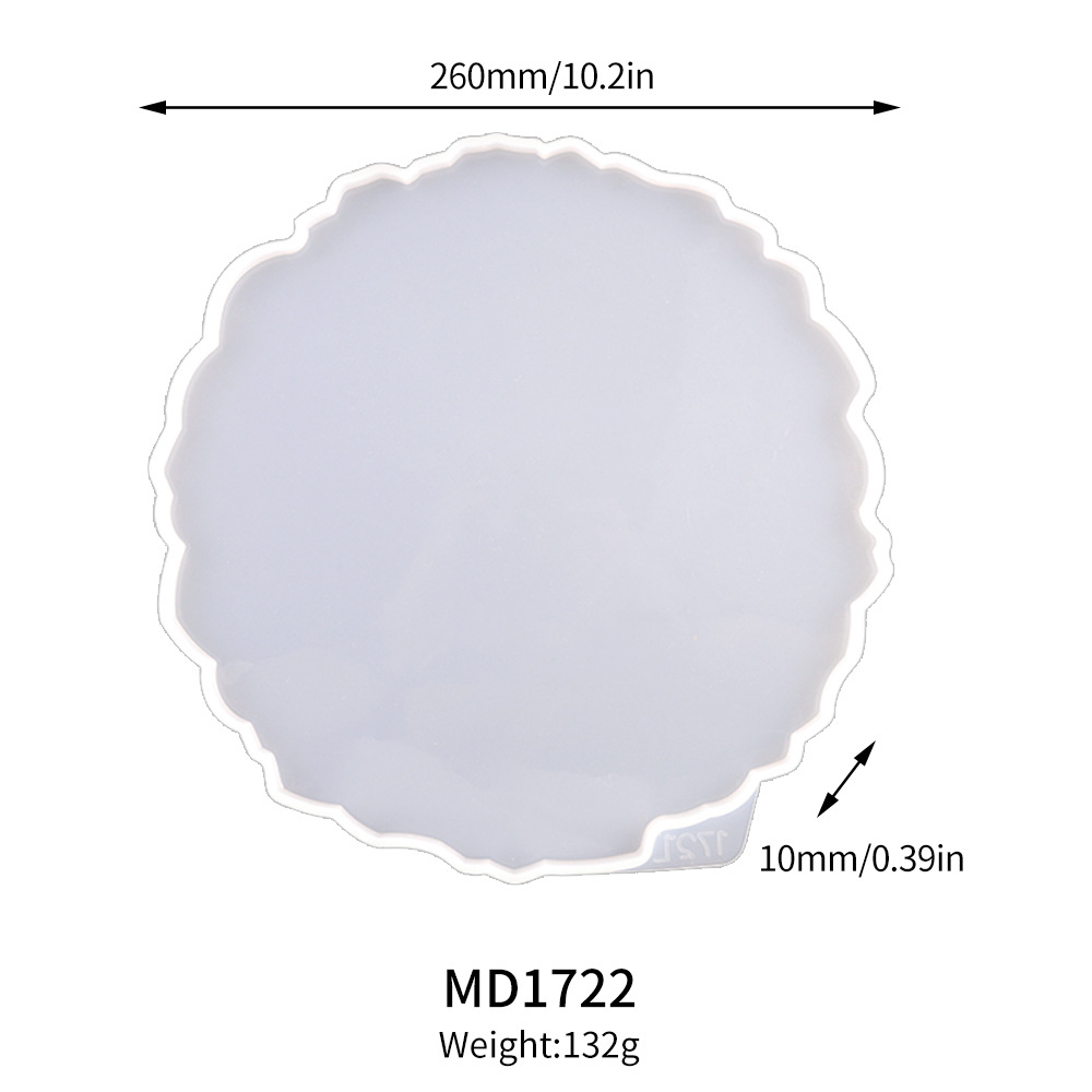 4:MD1722 small round fruit plate mold