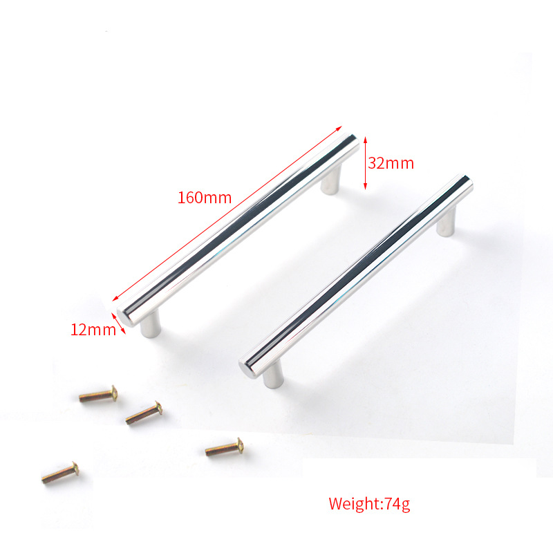 12:High-grade long metal handle 2 pcs_silver