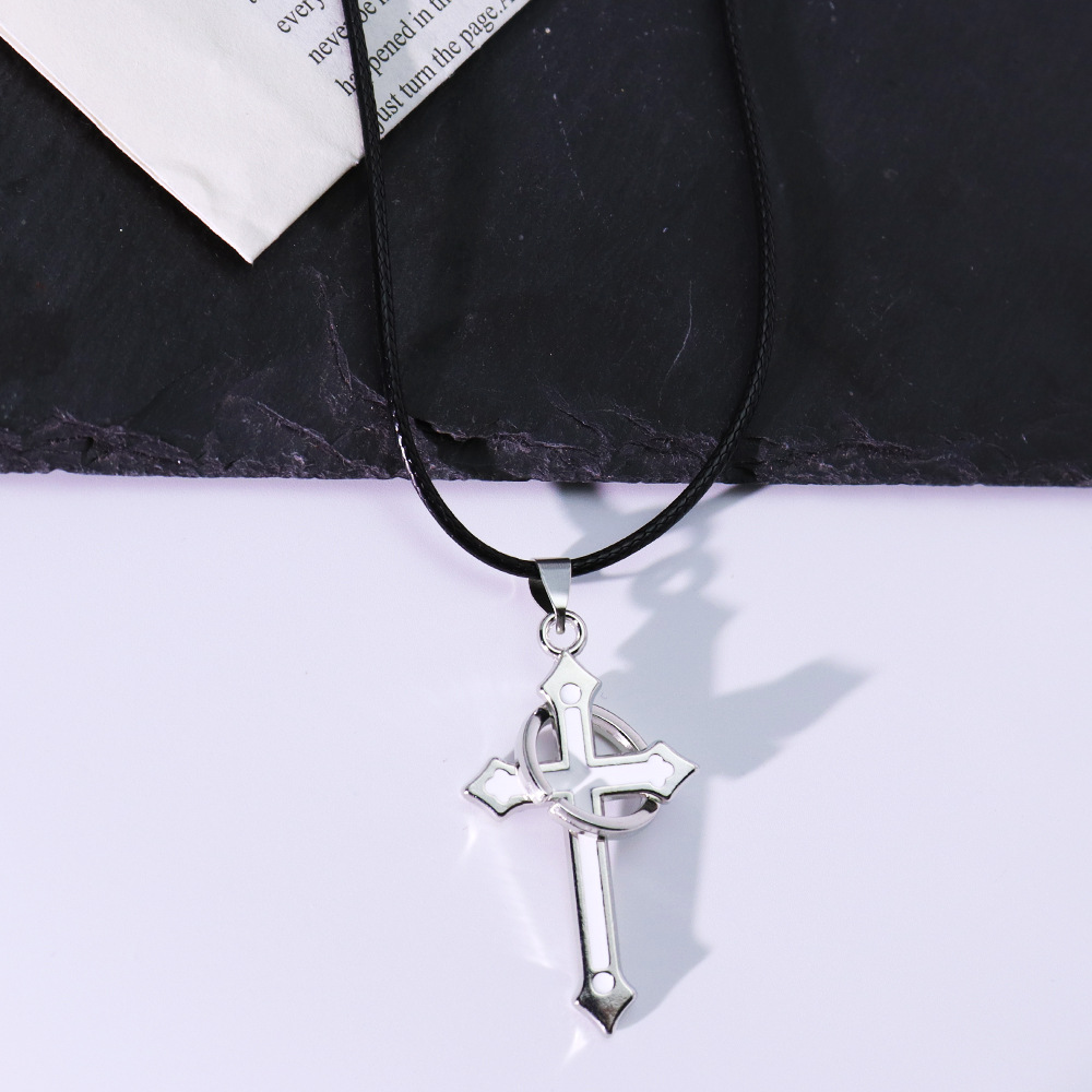 7:白色银色绳链