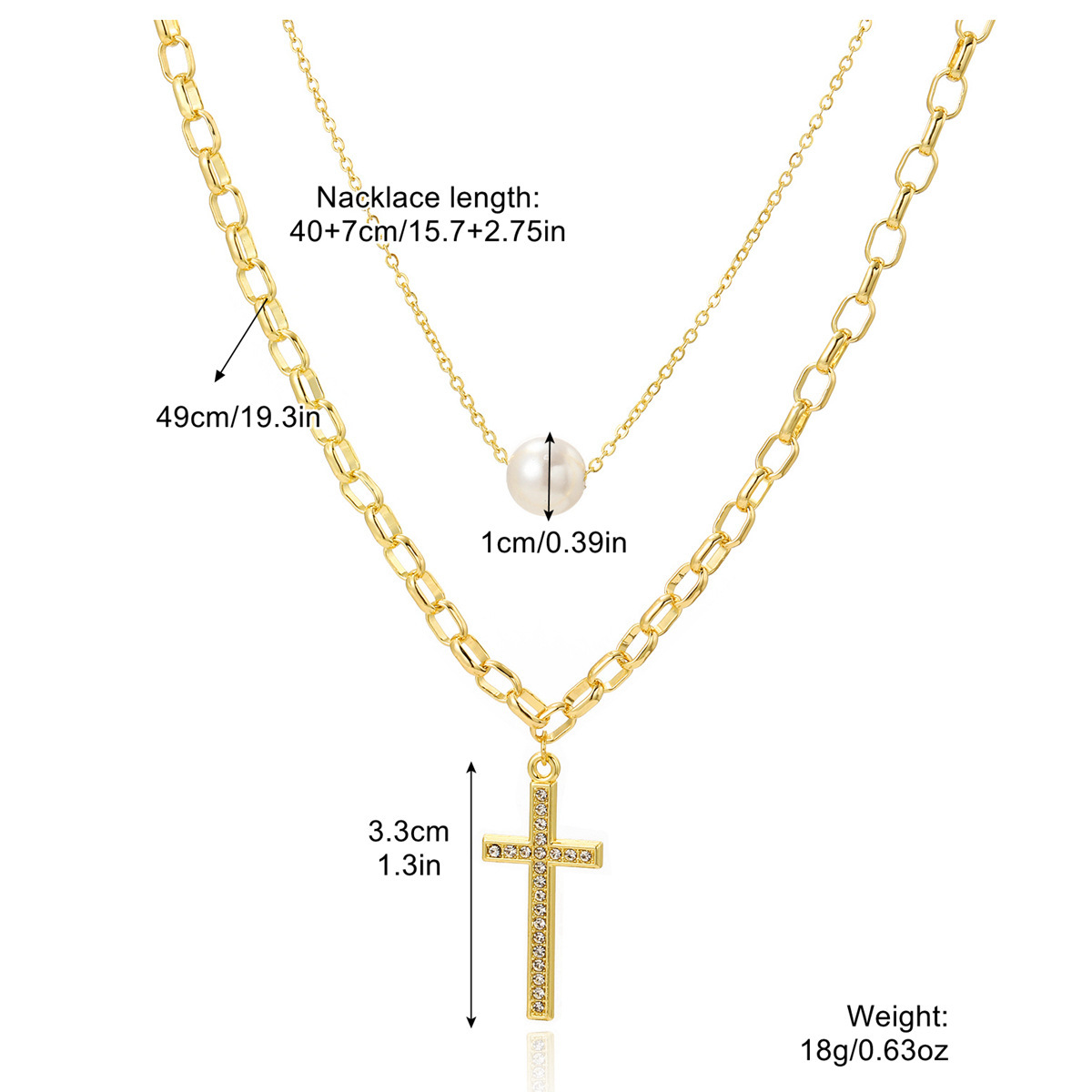 3:N2305-9 pearl double cross