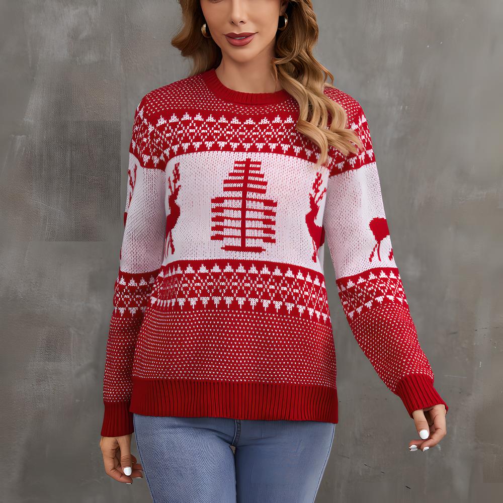 Red christmas sweater 01 style