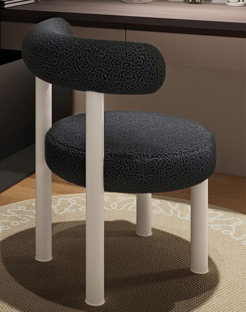 Black-sheep velvet [milk white painted legs] removable and washable
