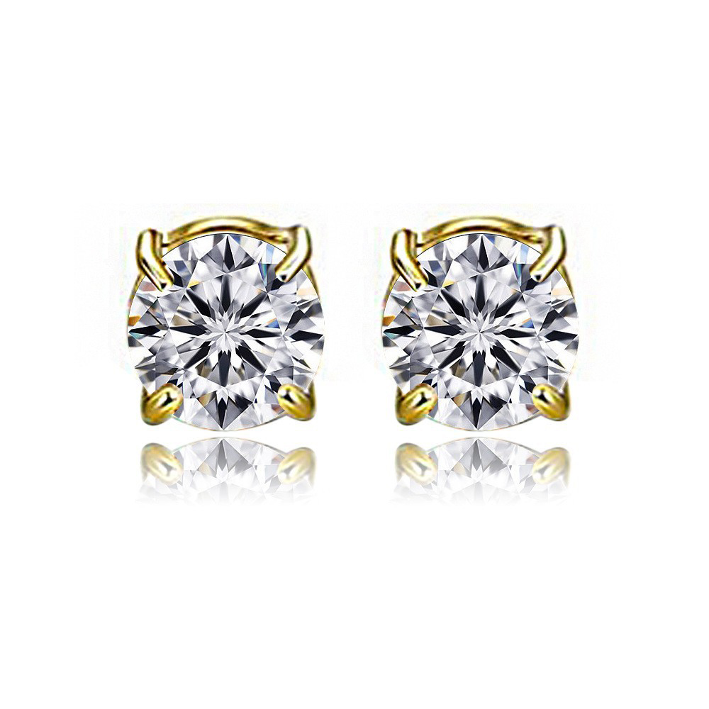20:8mm Golden White Diamond (a pair