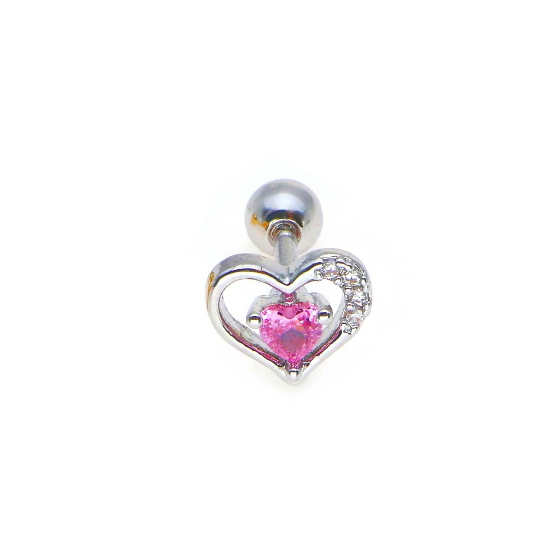 3:Heart-shaped pink (white gold)