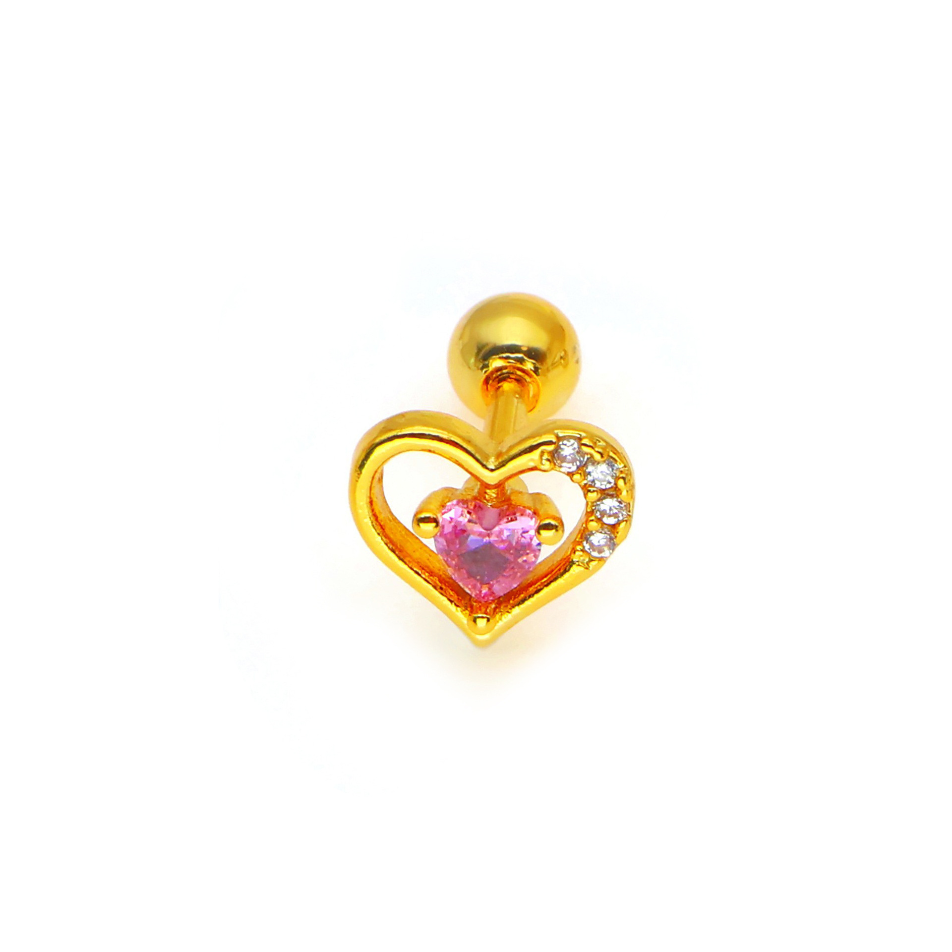 4:Heart-shaped pink (18k gold)