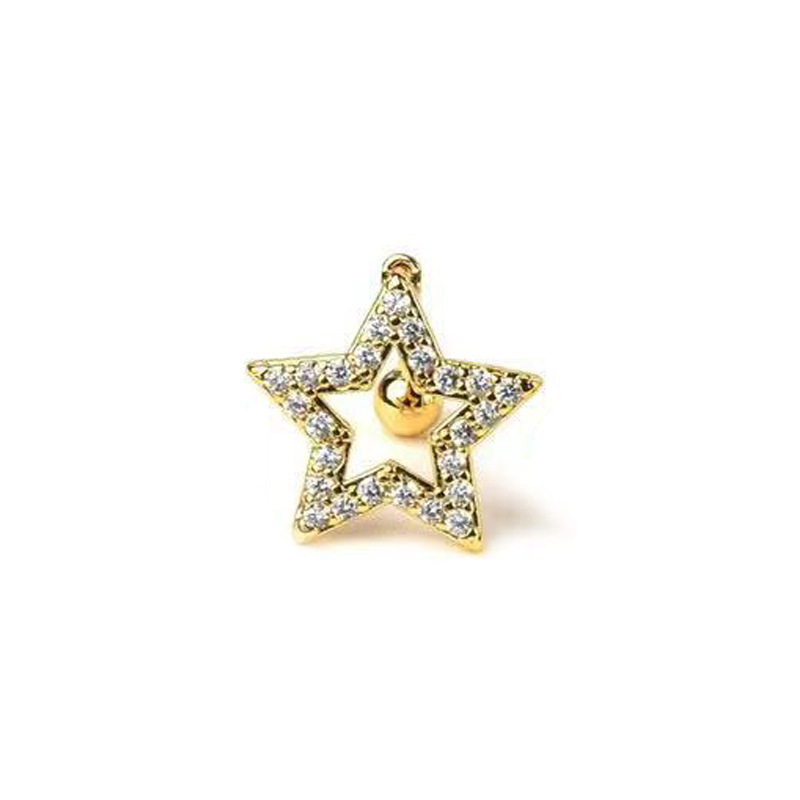 14:Five stars (18k gold)