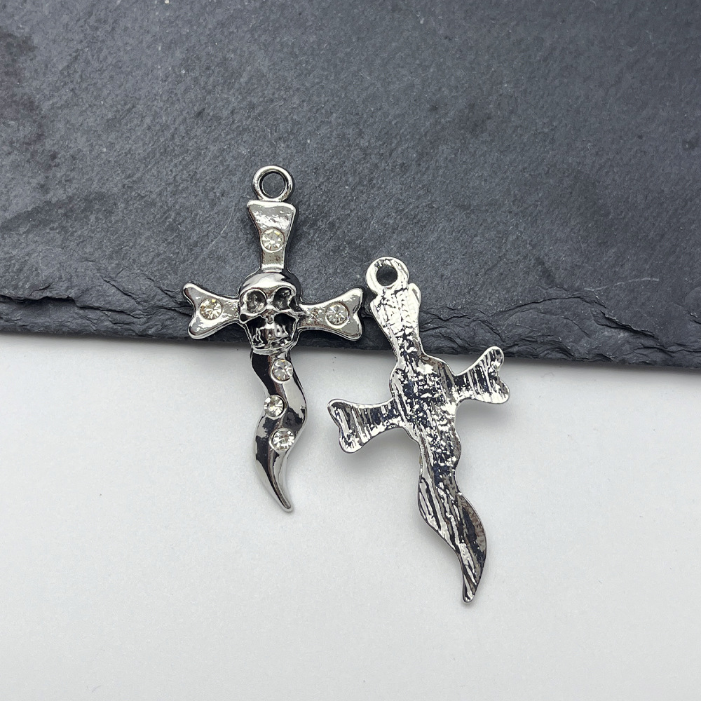 2:A skull drills a cross