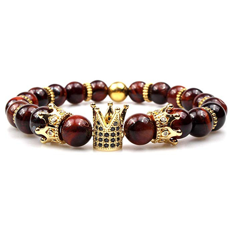 16:Red tiger eye golden crown