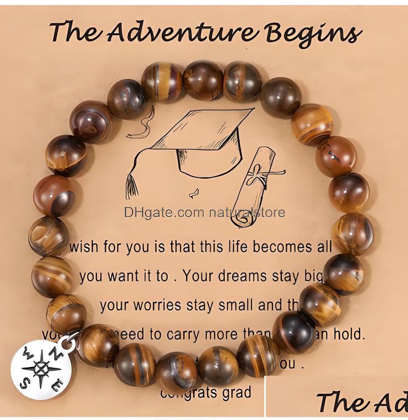 11:Tiger Eye Stone Compass pendant The card