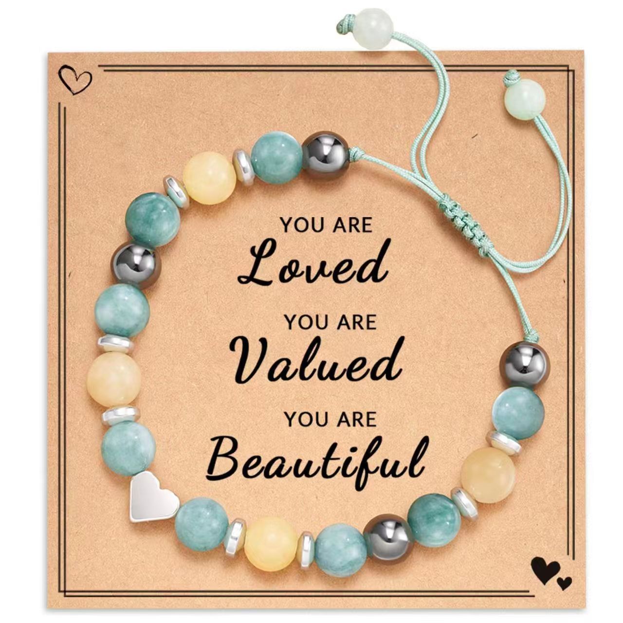 8:Yellow blue magnet love Y0U ARE card