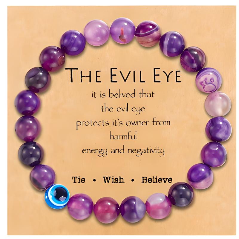 1:Purple agate Devil's Eye The card