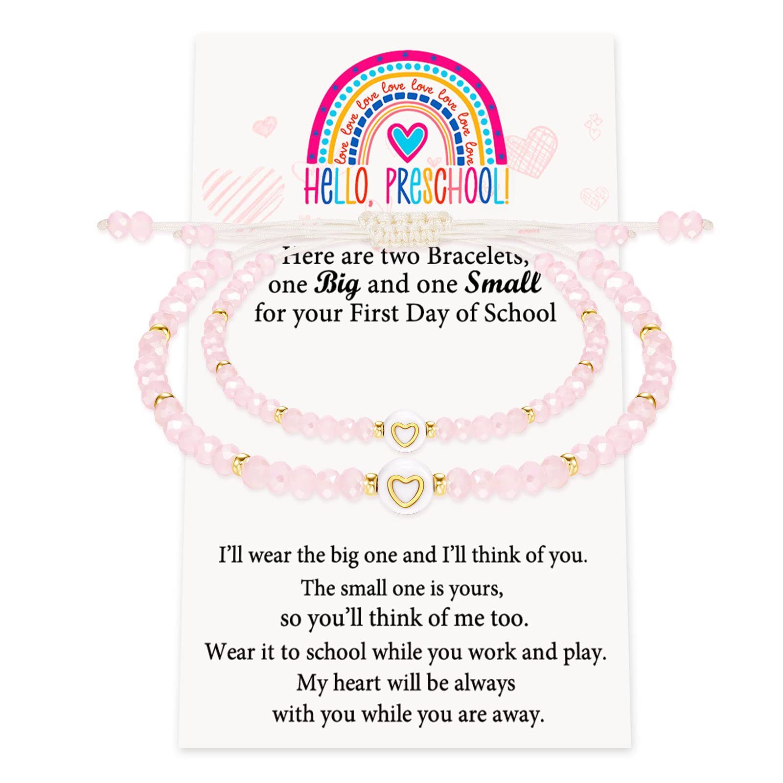 4:Love pink beads hello card
