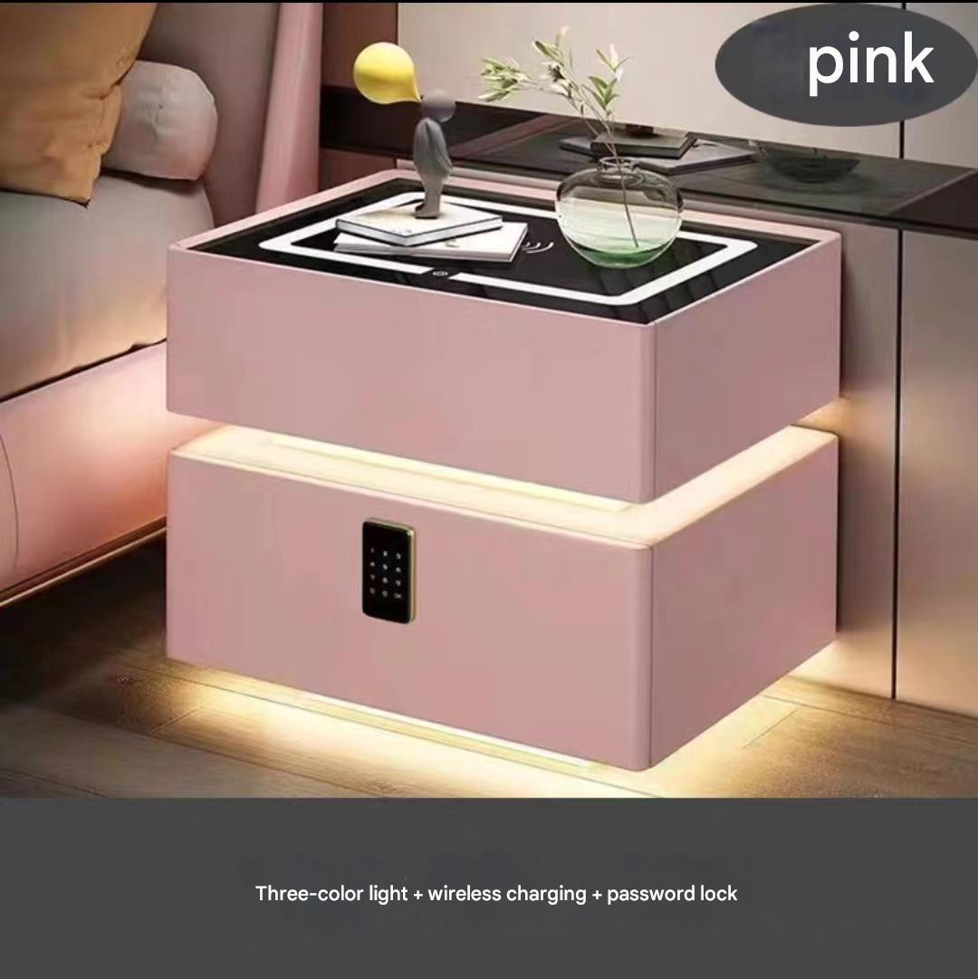 Pink [three-color light   wireless charging   password lock]