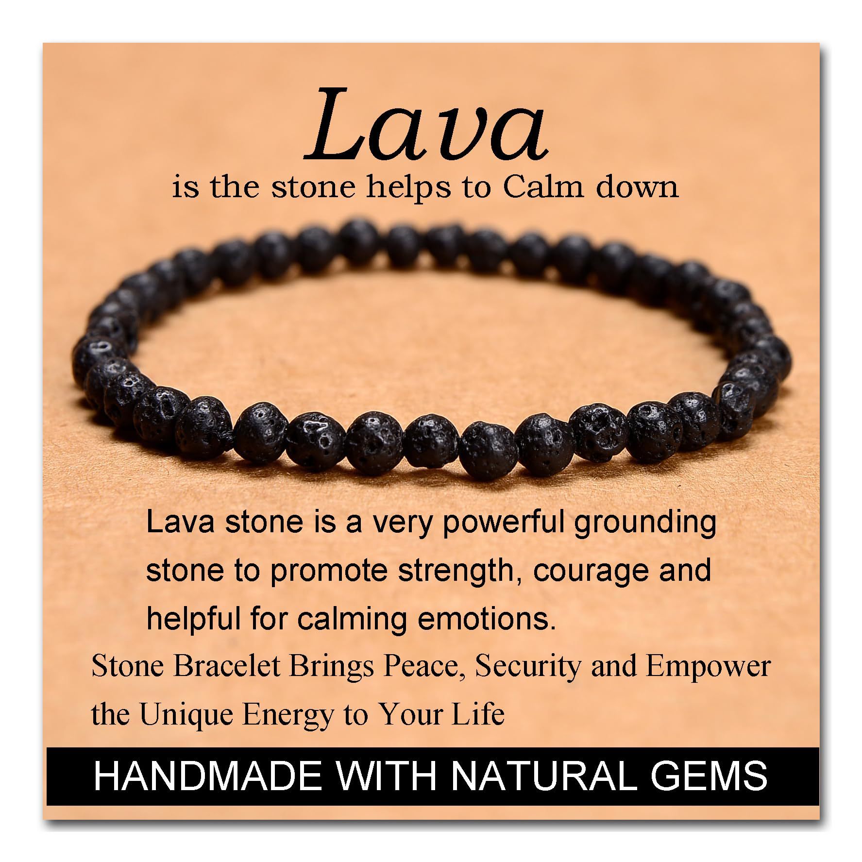 15:Volcanic stone bracelet