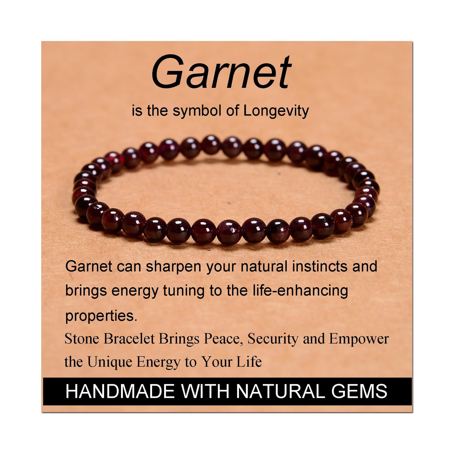 22:Garnet bracelet
