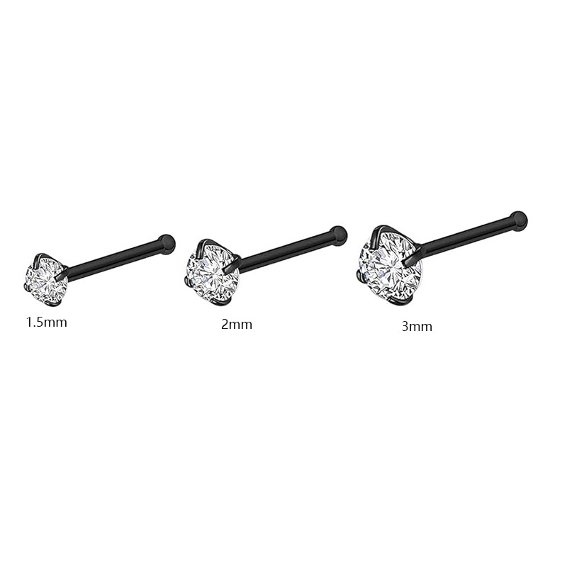 7:G bone nose stud 3 pieces set