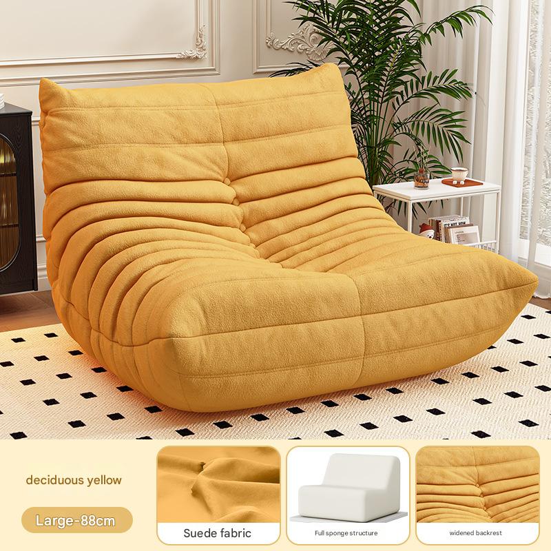 enlarged suede yellow