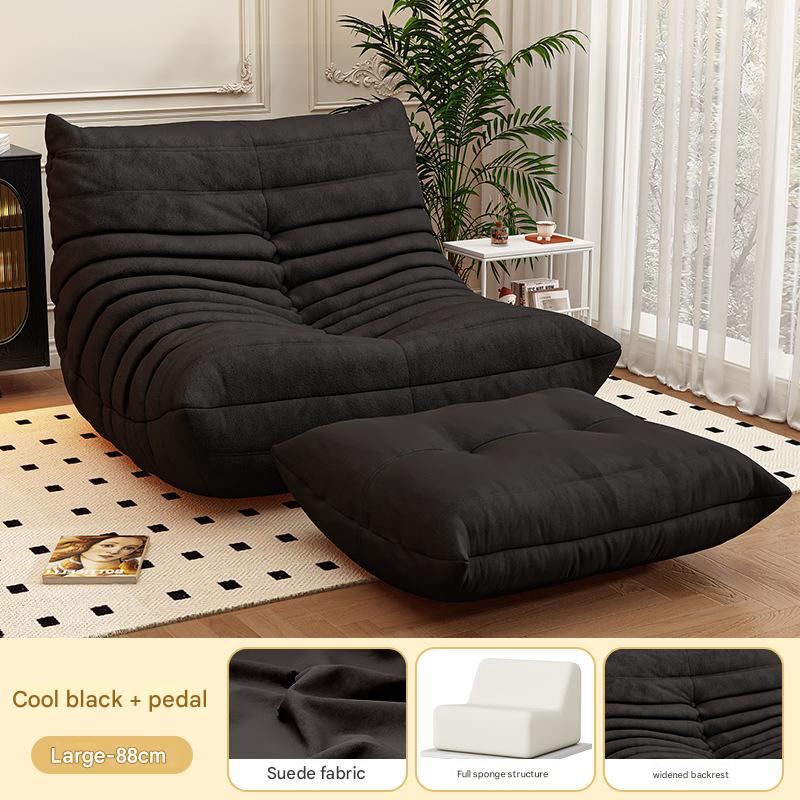 enlarged suede - classic black with pedal