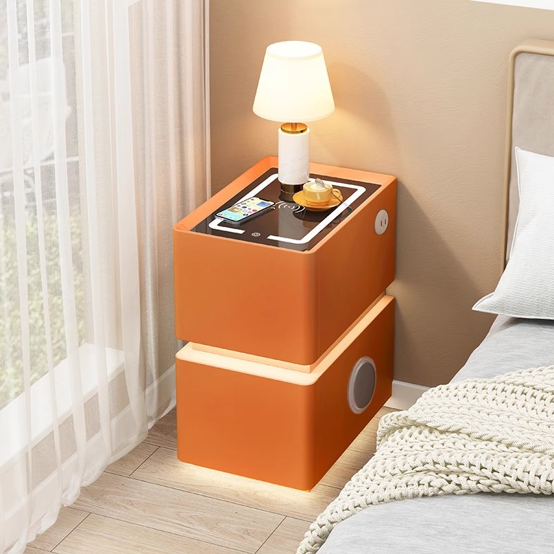 Three-color light   wireless charging   usb charging   bluetooth speaker [vibrant orange]