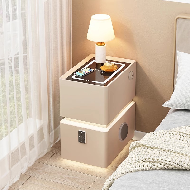 Three-color light   wireless charging   usb charging   bluetooth speaker   password lock [khaki color