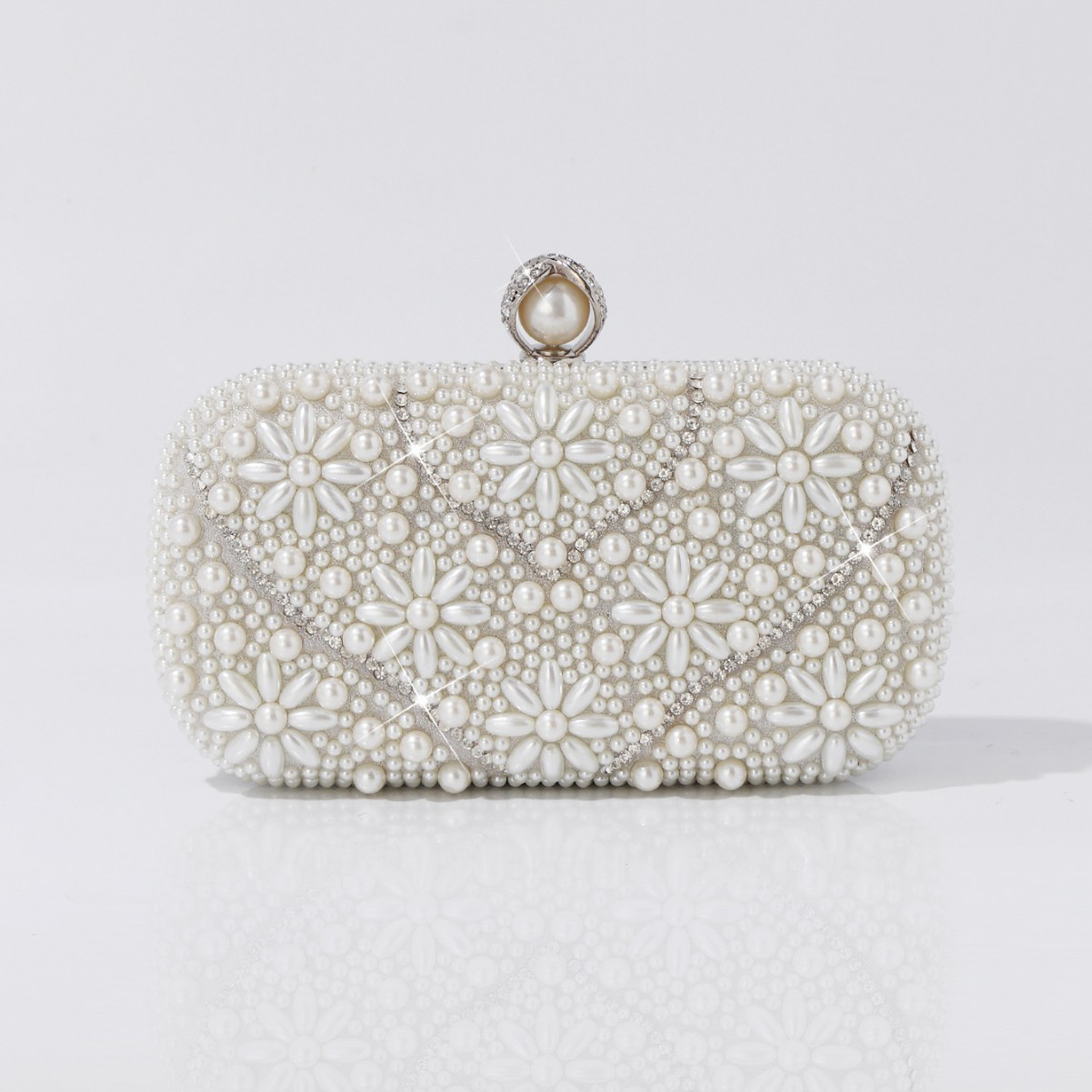 Seven and a half inches of flower bubble beads