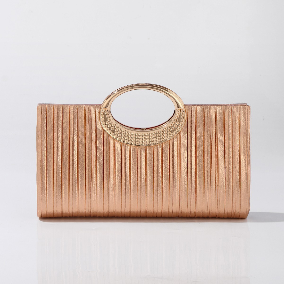 465 pleated champagne color