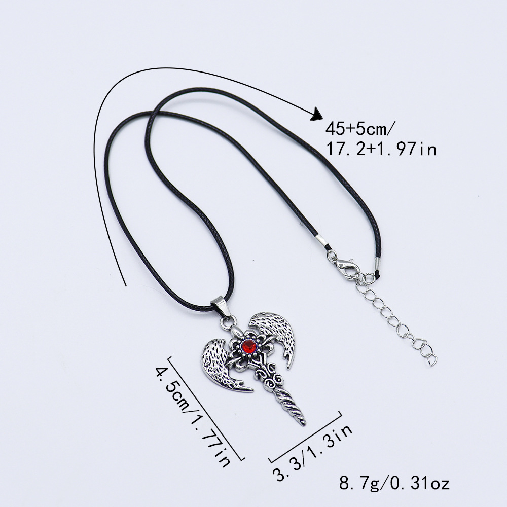 8:Red [with 45 5cm wax rope]