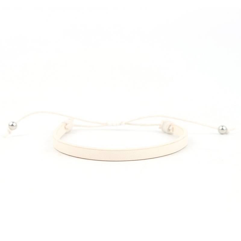 3:Beige PU bracelet