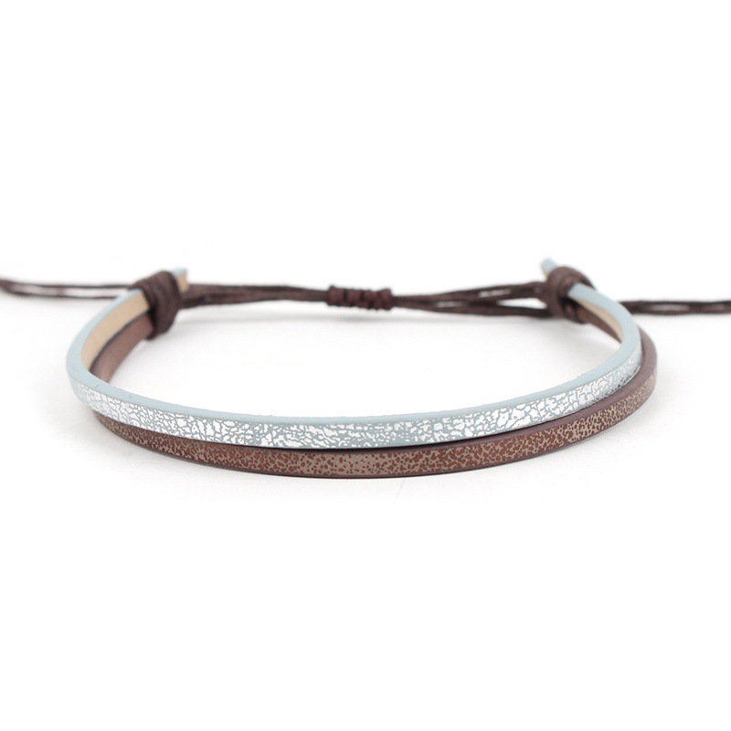 4:Double-layer PU bracelet