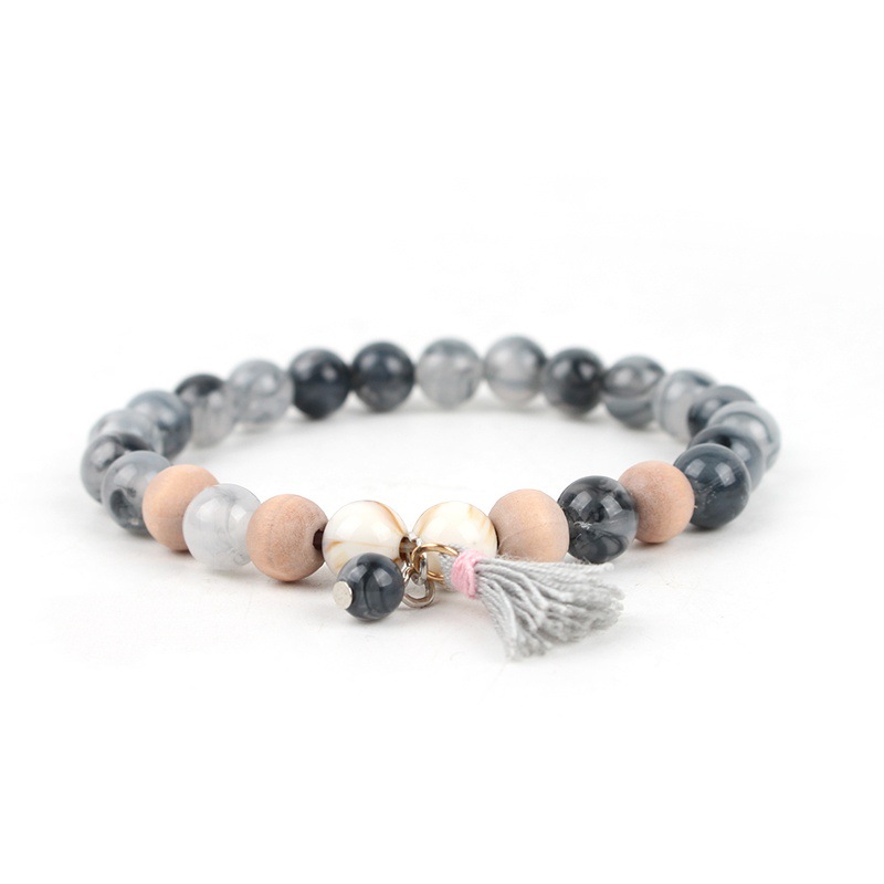 1:Acrylic Wood Beads Bracelet