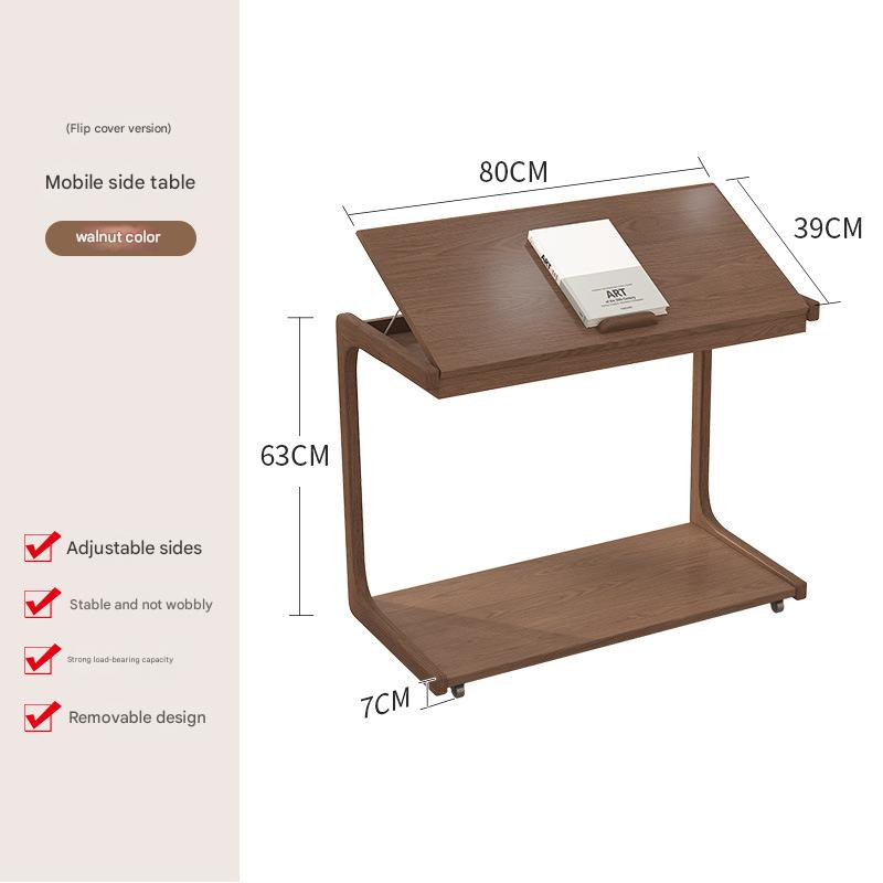 Walnut color flip style 80cm