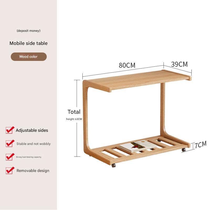 Wood color flat style 80cm