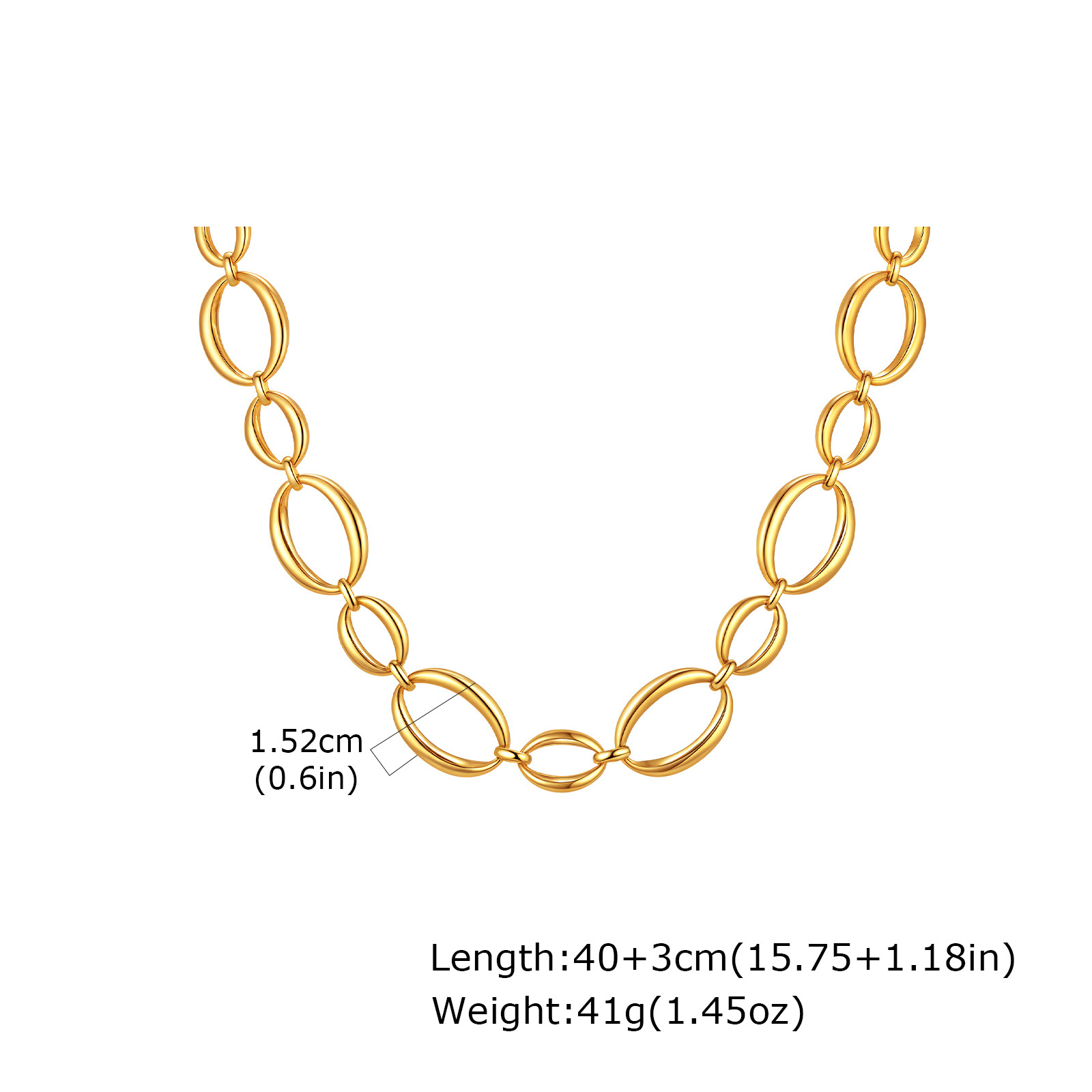 Necklace nc-2398g lobster clasp