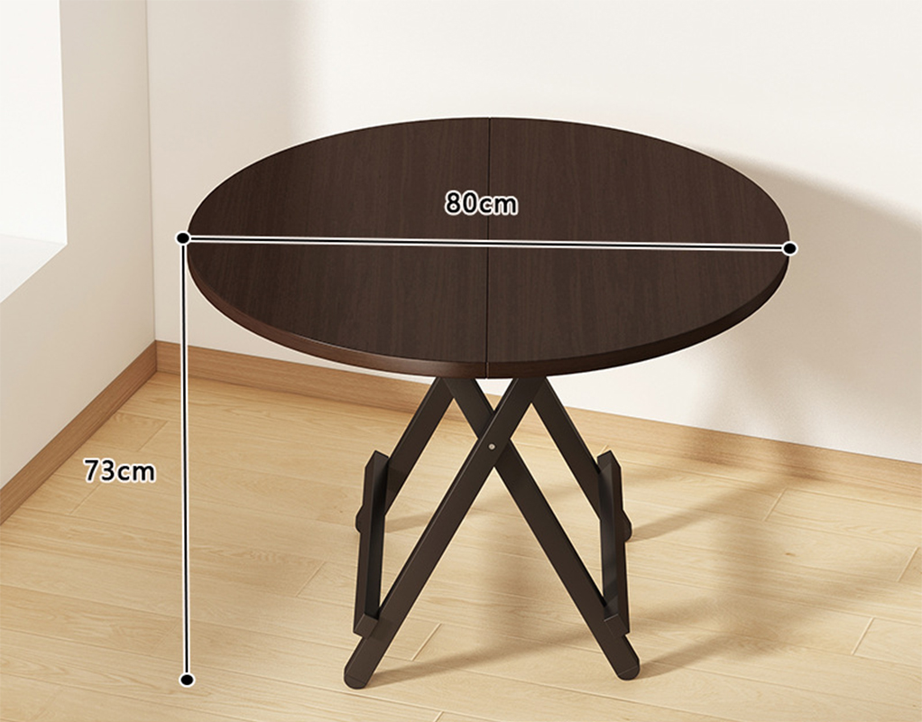 walnut color 80*80*73 [strong load-bearing capacity]