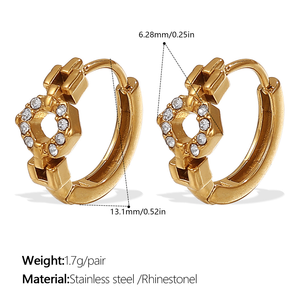 Eh1109weg white diamond gold earrings
