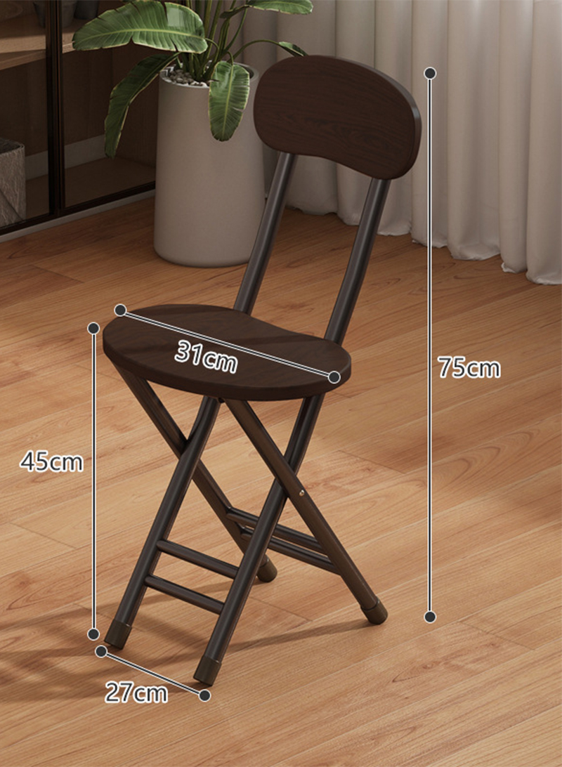 black walnut folding chair