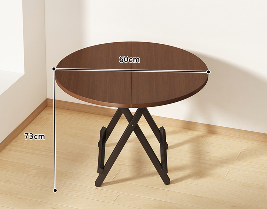 dark wood grain 60*60*73 [strong load-bearing capacity]