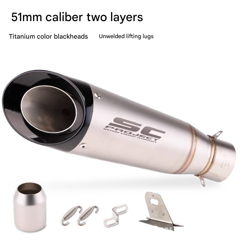 Two layers of titanium blackheads (unconnected ears) 51mm