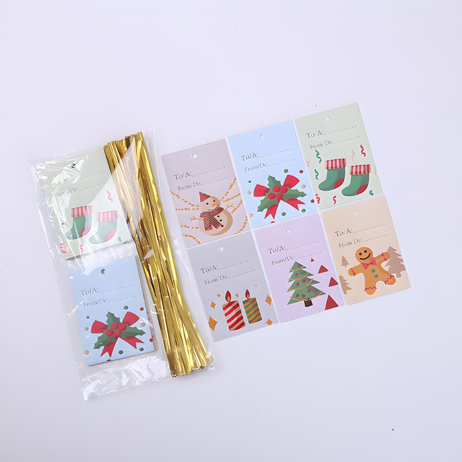 Hang tags 5 pcs each style 30pc