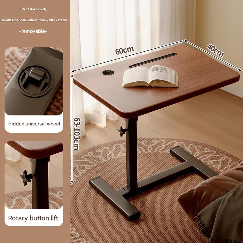 [card slot model] south american walnut color mobile and can be lifted and lowered