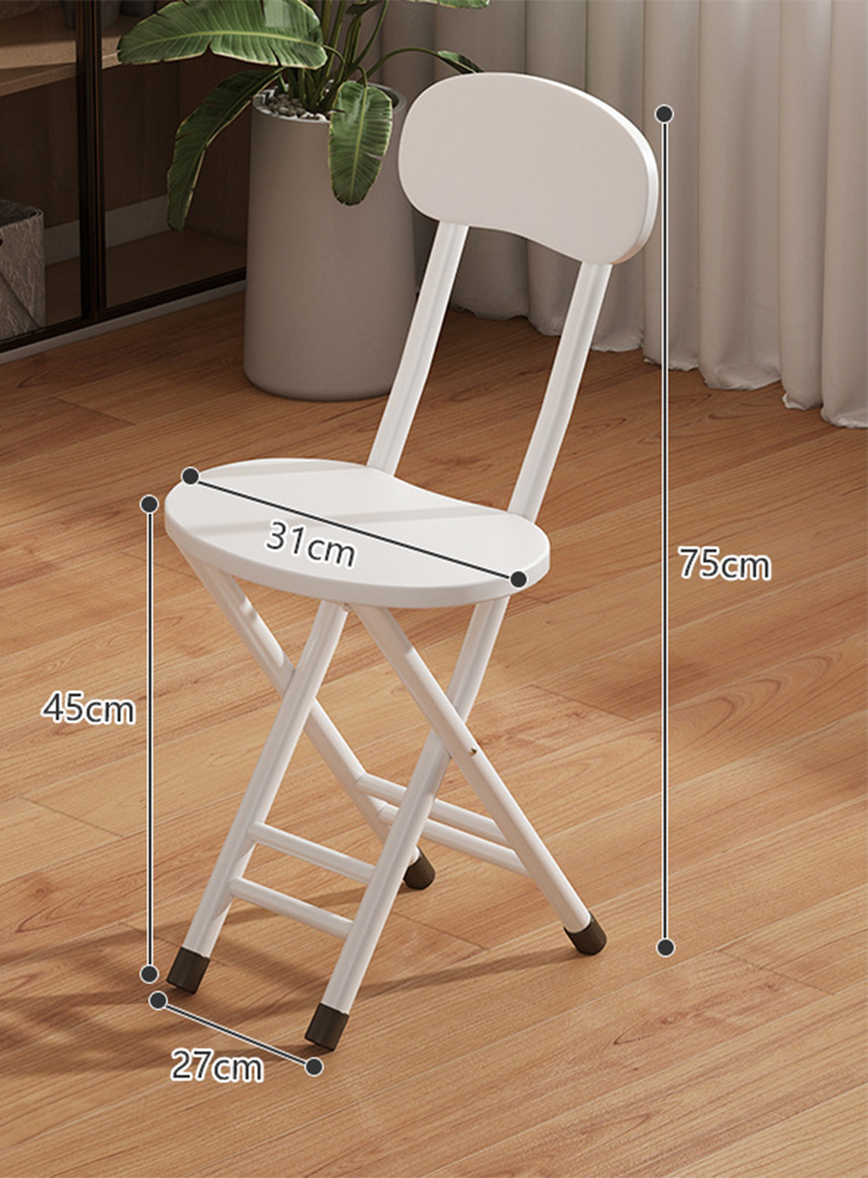 4pcs white folding chairs