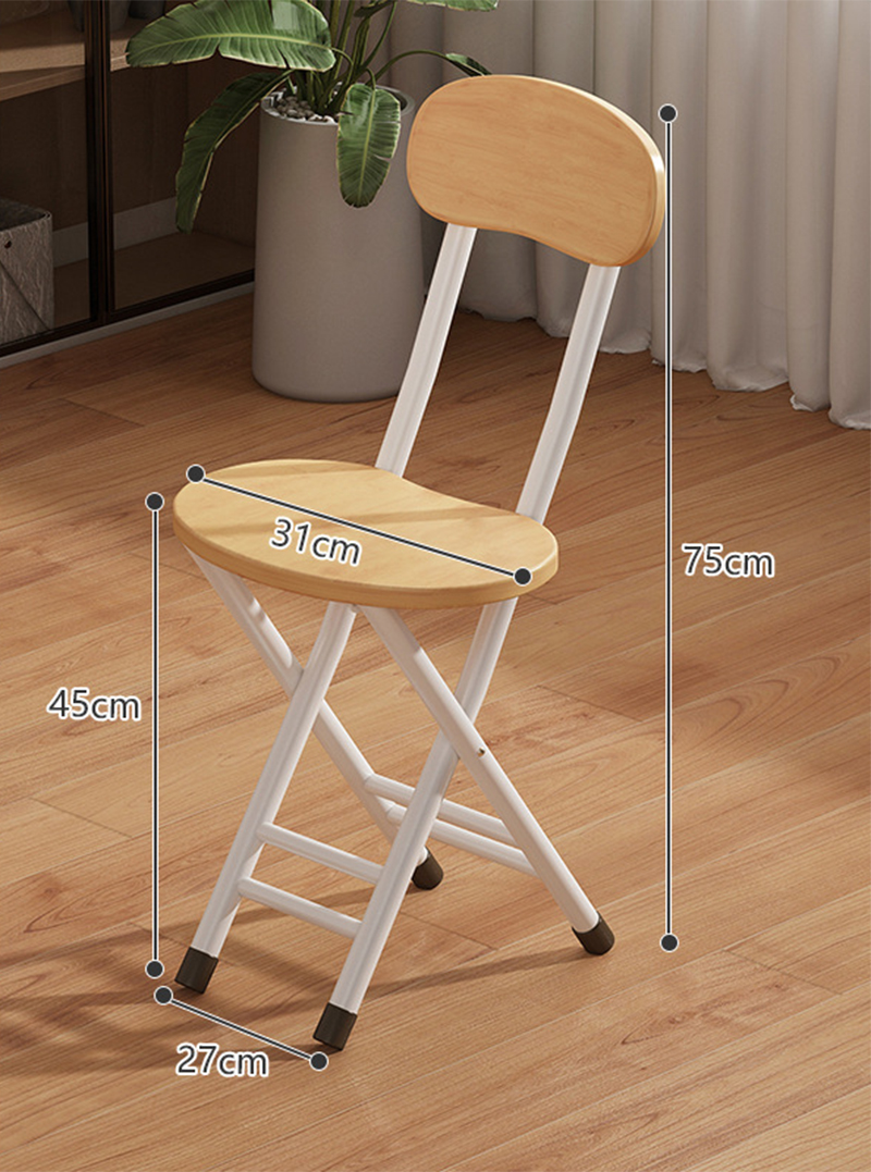 2pcs original color folding chairs